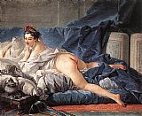 Odalisque Canvas Paintings - Brown Odalisque